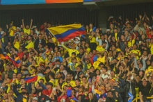 Tribuna Estadio El Campín, partido selección Colombia sub 20