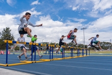 Competencia atlética de la Fase Distrital de los Juegos Intercolegiados 2024.