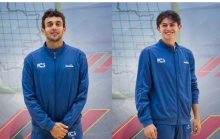 Juan José Torres (izq.) y Juan Irisarri, ganadores de dos medallas de oro cada uno en el Panamericano de Squash. Fotos Fedesquash. 