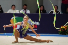 Adriana Zuleta Andonova, gimnasta rítmica del Equipo Bogotá