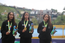 Angie Loaiza, Manuela Rodríguez y María José Fritz