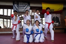 Pablo Ríos entrenando a los jóvenes talentos de Bogotá