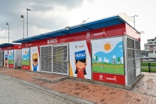 Baños en el Parque Movistar Arena. 