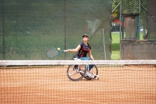 Paula Michelle López está en el Mundial de Tenis en silla de ruedas por equipos en Estados Unidos. Foto IDRD.