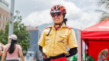 Guardiana de Ciclovía en la Ciclovía