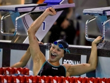 Sirena Rowe cerró la natación de carreras con medalla de plata en los 50 metros libre. Foto cortesía COC/FECNA.
