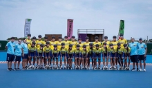 Esta es la Selección Colombia de Patinaje de Velocidad, que arranca su participación en el Campeonato Mundial en Paraguay. Son 28 deportistas y de ellos, 13 son del Equipo Bogotá. Foto cortesía Fedepatín.
