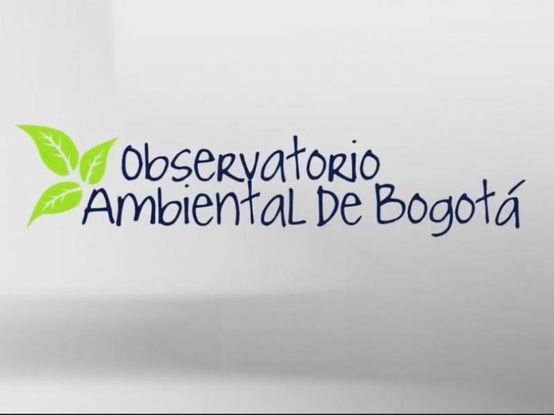 letrero Observatorio Ambiental de Bogotá