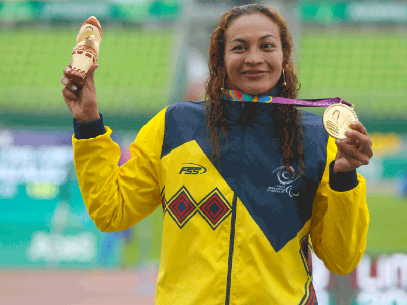 deportista celebrando