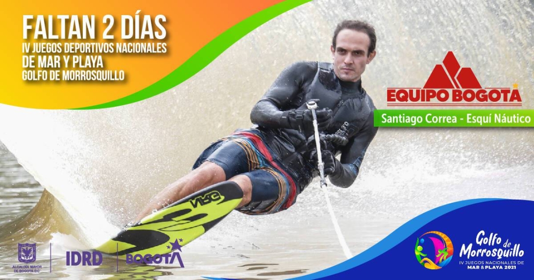santiago correa esquiando