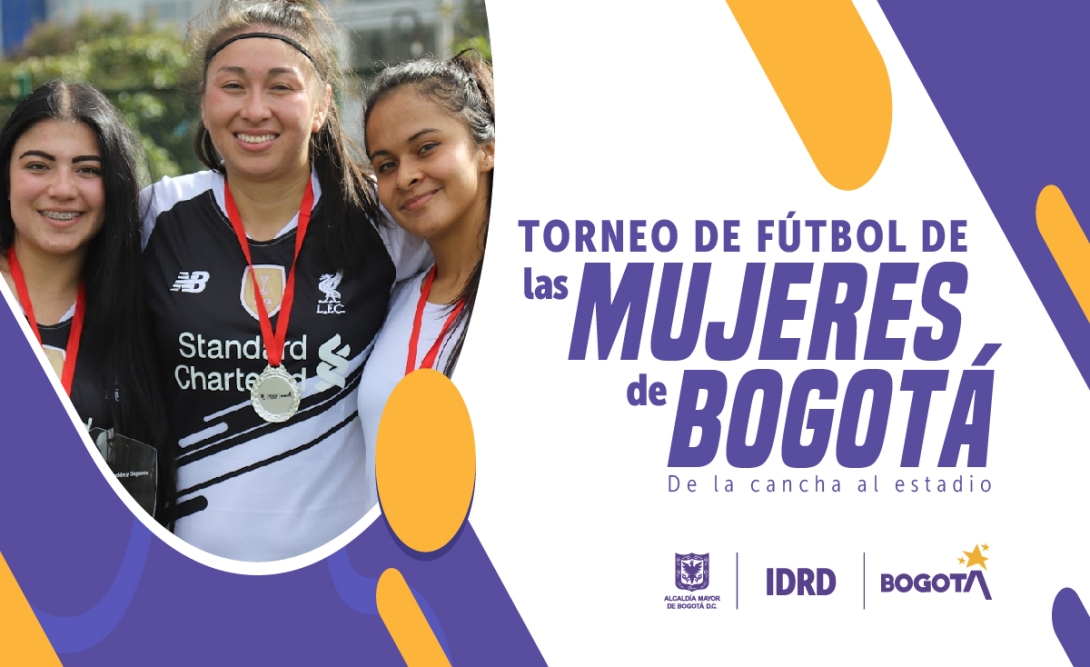 letrero publicitario Torneo de Fútbol de las Mujeres