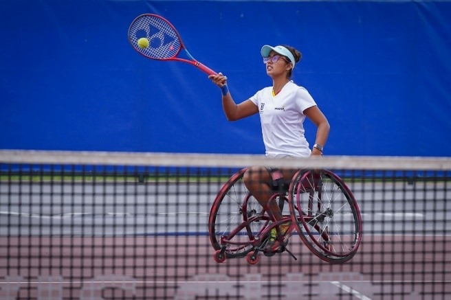 Angélica Bernal en competencia