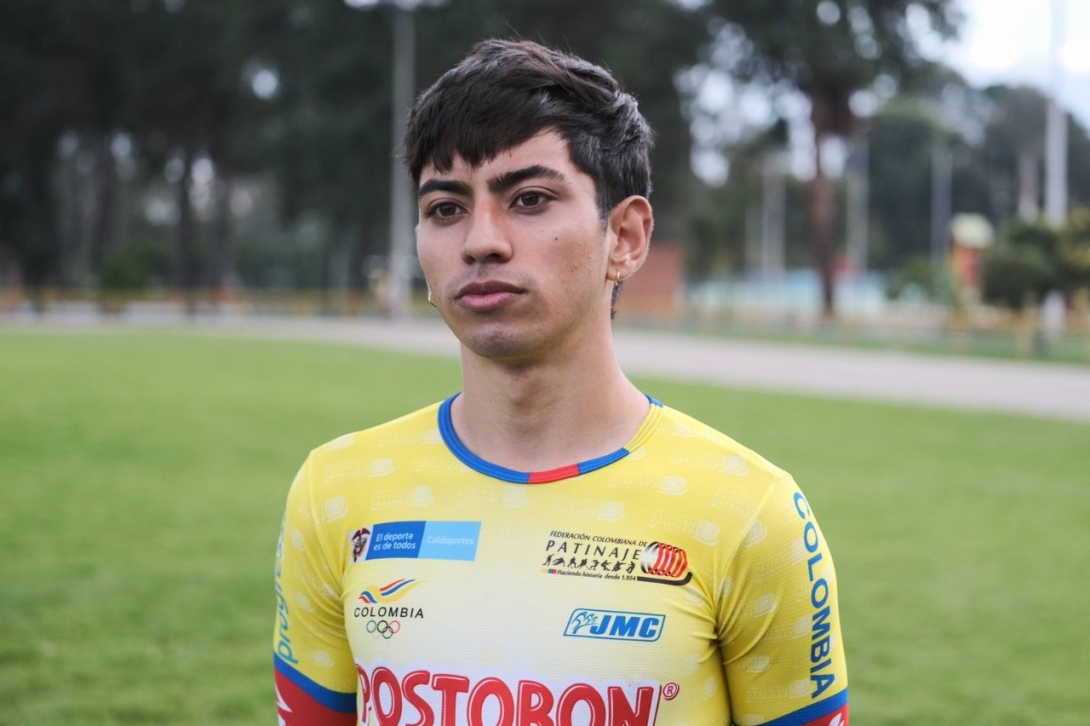 Andrés Felipe Gómez, uno de los experimentados del Equipo Bogotá que regresa a la Selección Colombia de Patinaje de Carreras. Foto IDRD/Andrés ROT.