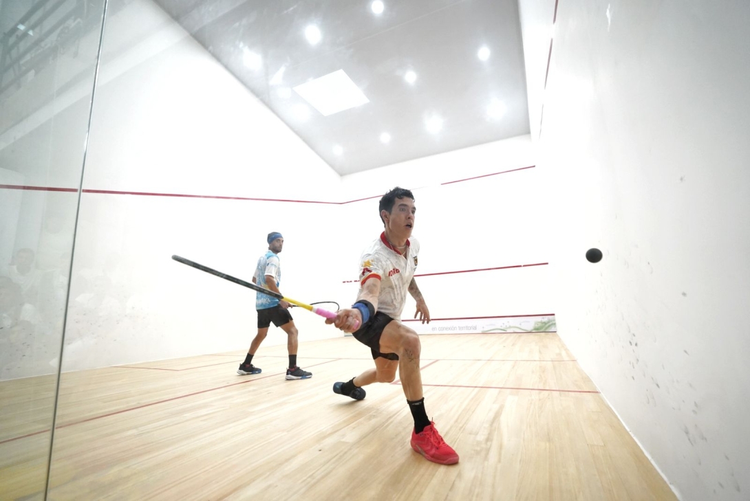 Miguel Ángel Rodríguez, ganador de medalla de oro en Squash. Foto: IDRD