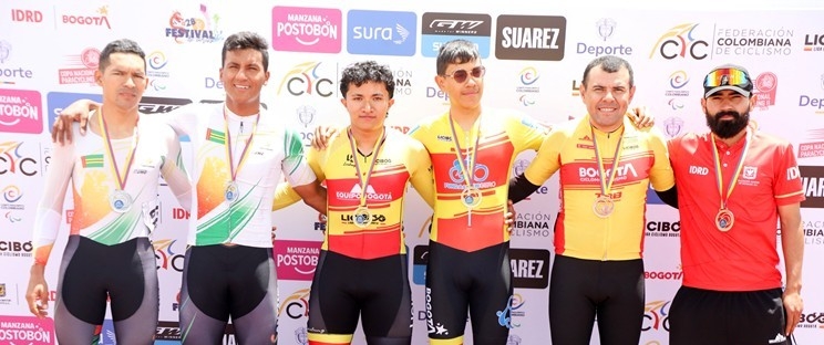 El Equipo Bogotá domina la Copa Nacional de Paracycling
