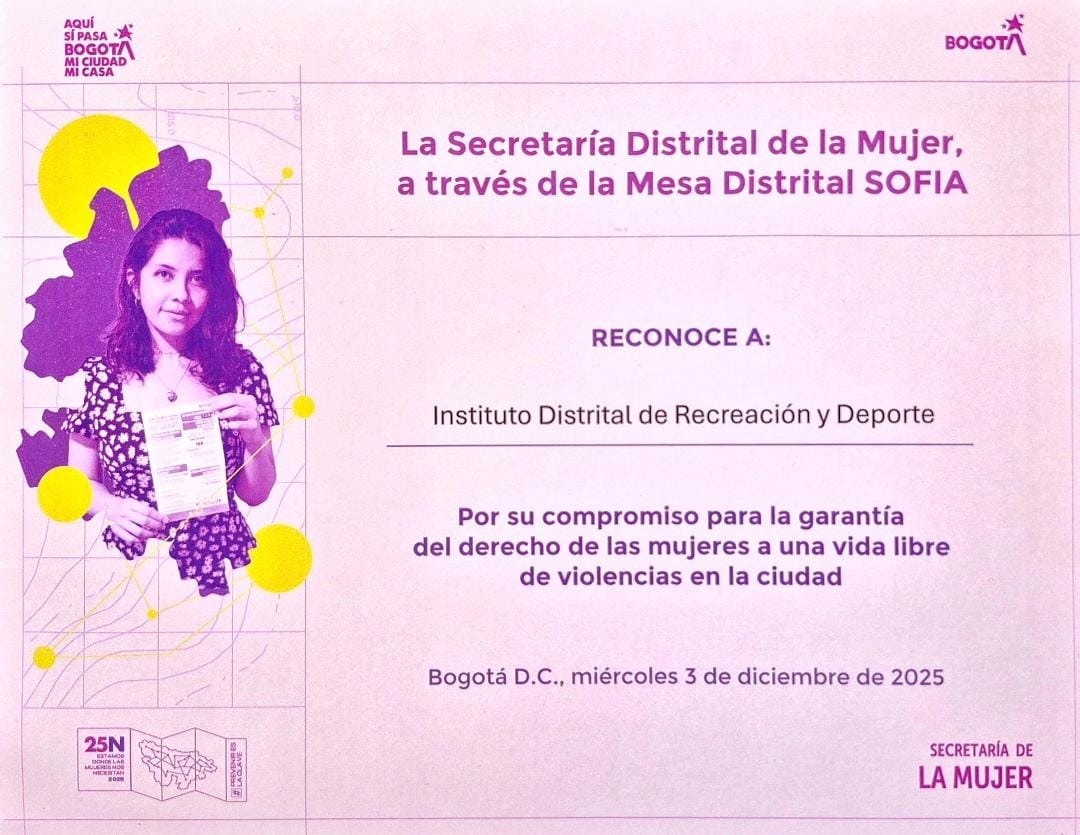 IDRD fortalece su compromiso con las mujeres a través de su participación en la Mesa SOFIA