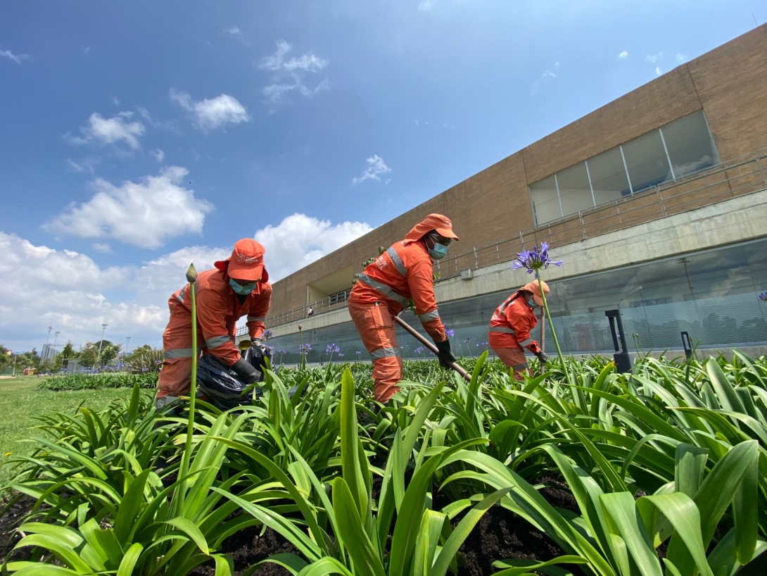 Operativo integral de aseo y mantenimiento en parques