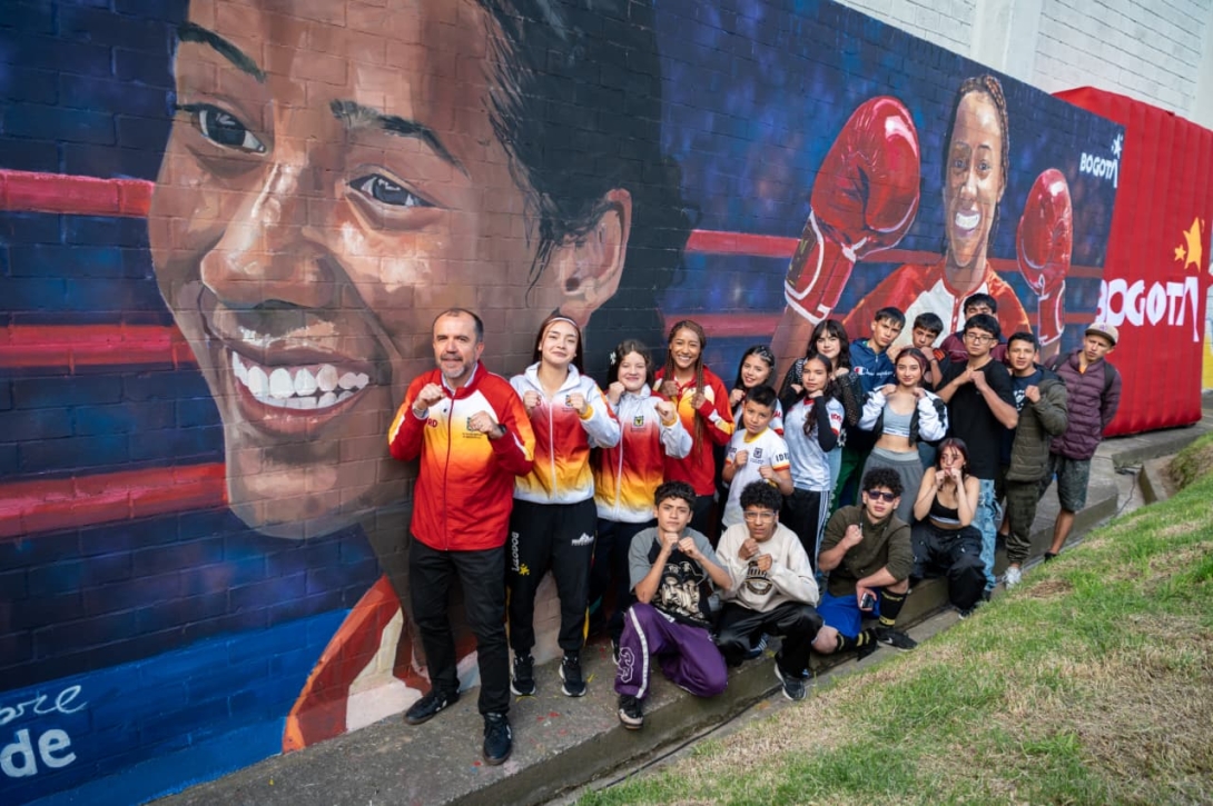 Bogotá rindió homenaje a Valeria Arboleda con un mural en el Parque Polideportivo Las Cruces