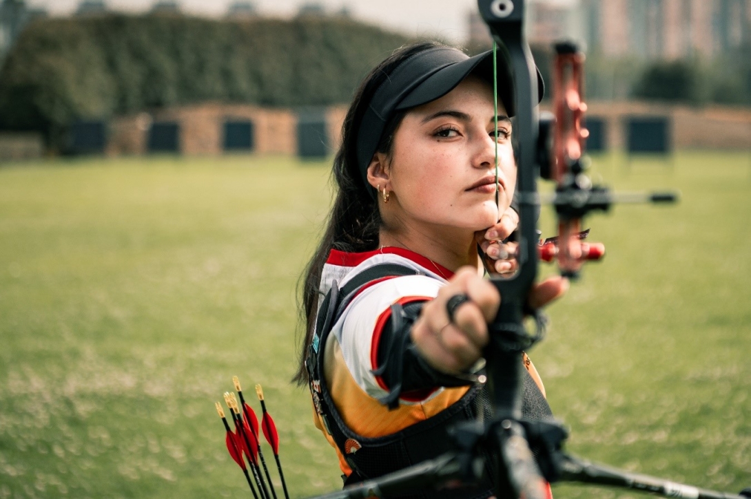 Concentración plena apuntando al podio. Isabella Forero Martínez, primera medalla del Equipo Bogotá en los Juegos Centroamericanos y del Caribe 2026. Foto archivo IDRD.