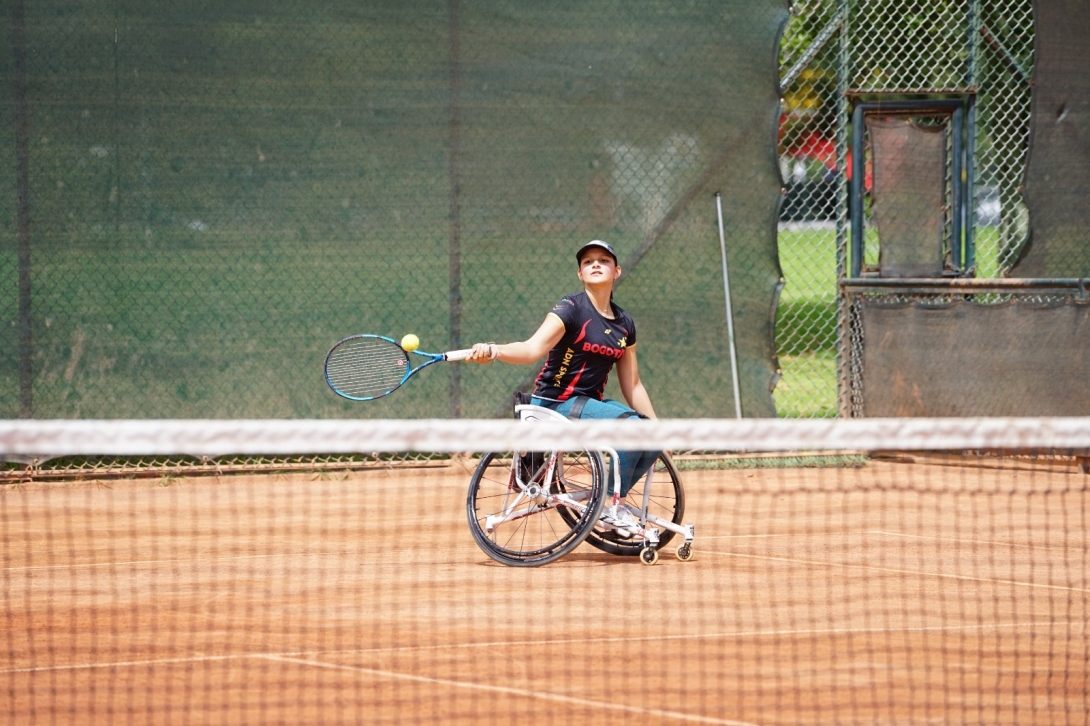 Paula Michelle López está en el Mundial de Tenis en silla de ruedas por equipos en Estados Unidos. Foto IDRD.