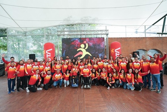 Aplausos y reconocimiento a los deportistas del Equipo Bogotá, medallistas en Juegos Suramericanos, por parte del IDRD, al que le agradecieron por su apoyo y acompañamiento, reflejado en los buenos resultados. Foto IDRD.